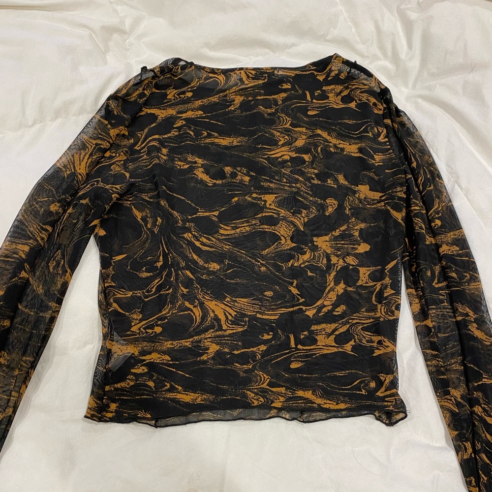 Urban Outfitters mesh long sleeve top - Picture 3 of 3